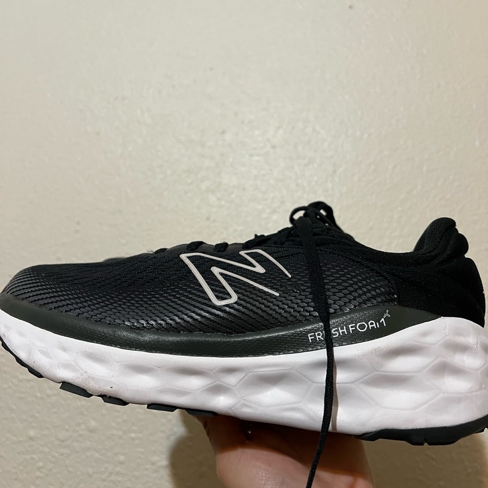 New Balance Black and White Running Shoes